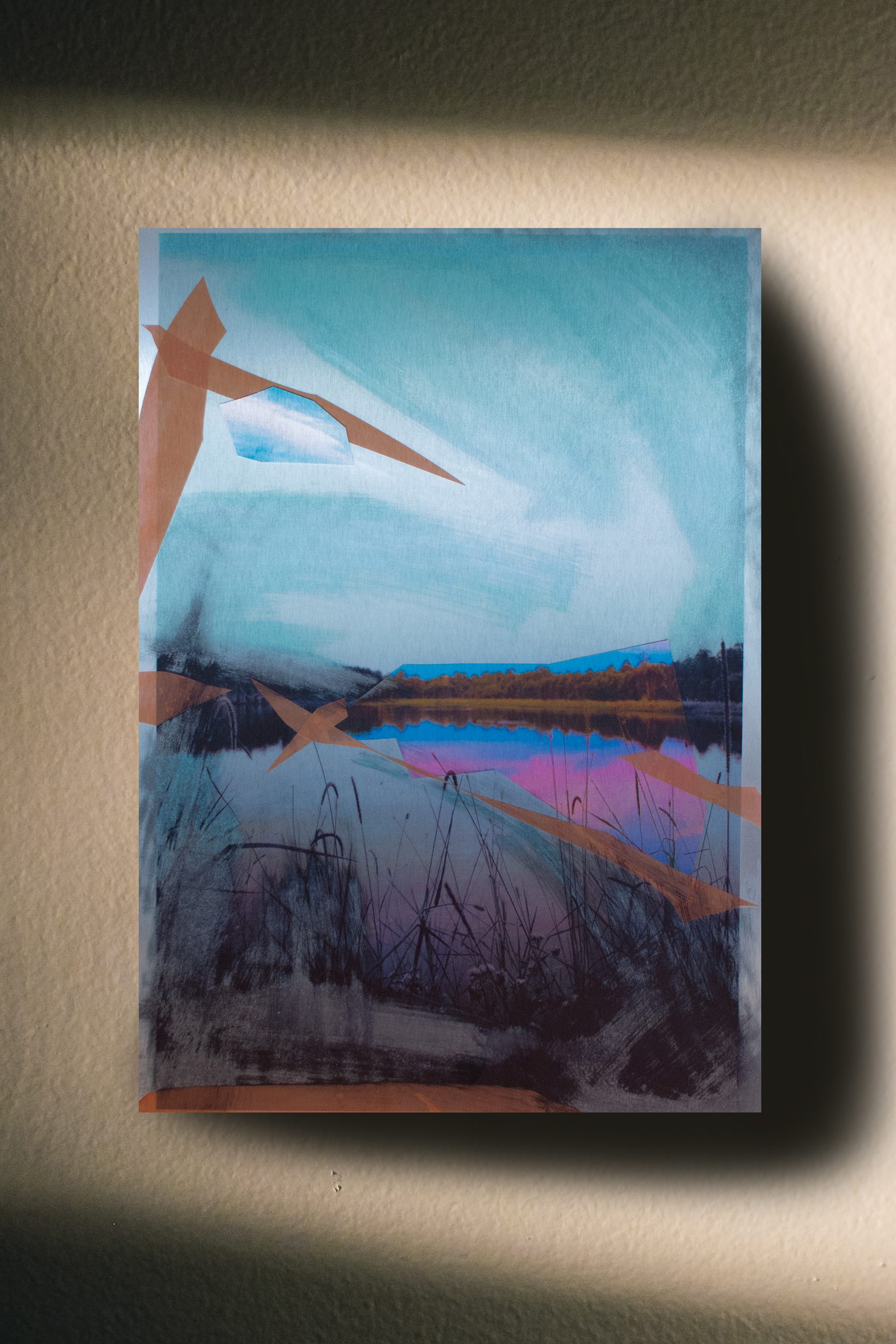 INSTANT MEMORIES #13 (2019) Analog photo collage, printed on dibond/aluminium. 118,9 x 84,1 cm. For sale.